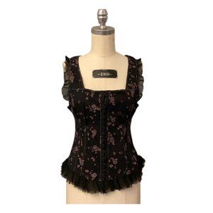 FREE PEOPLE Floral Bustier Top 12